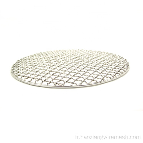 Cuisine saine SS304 Round Barbecue Mesh Grarée